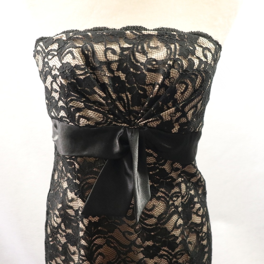 WHBM LACE DRESS Strapless Lined Sz S - Picture 4 of 8